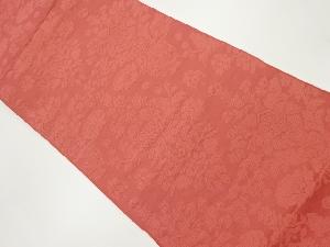 花瓶に草花模様織出し袋帯